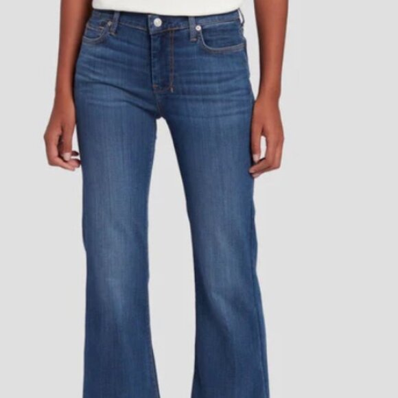 7 for All Mankind Tailorless Slim Illusion Luxe Dojo in Love Story Size 27 - Picture 4 of 11